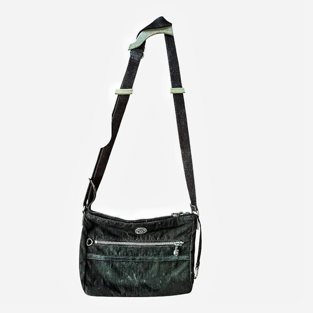 Kipling Black Nylon Crossbody Quiet Luxury Capsule Bag EUC